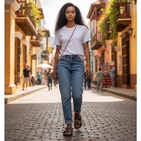 BIRKENSTOCK ARIZONA OILED LEATHER FADED KHAKI US 8-8.5/39 - Picture 9 of 9